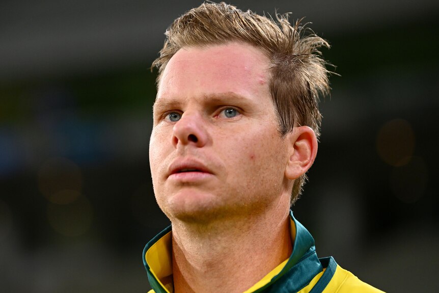 Steve Smith looks on during an ODI at the MCG in 2024.