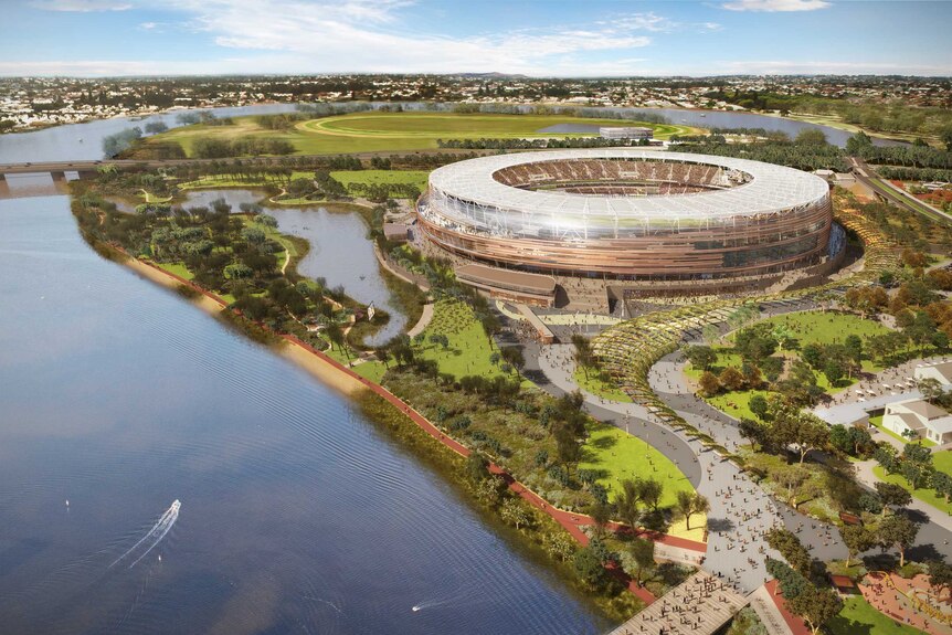 The new Perth Stadium and Sports Precinct