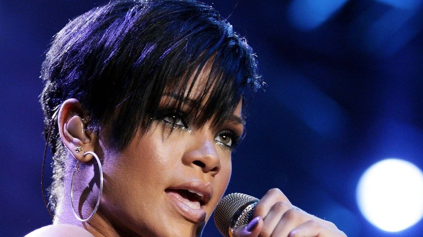 Singer Rihanna performs