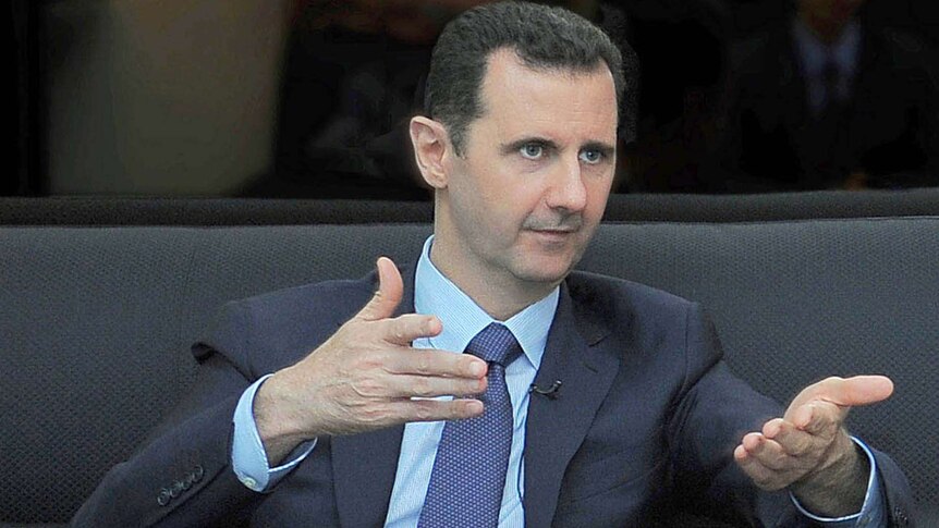 Syria's president Bashar al-Assad