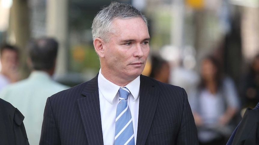 Craig Thomson arrives at Melbourne's County Court,