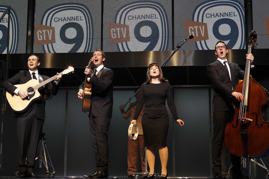 The cast of Georgy Girl - The Seekers Musical perform on stage