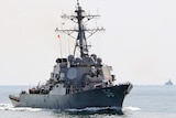 USS John S McCain off the Korean Peninsula