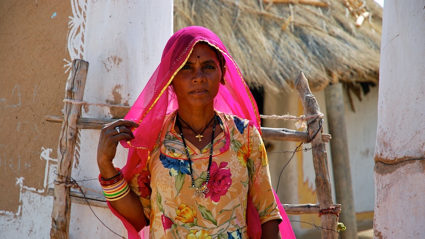 Woman in a small village, Rajastan
