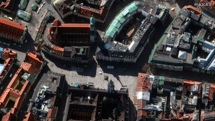 Marienplatz, Munich 19 March 2020