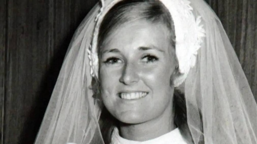 Lynette Dawson on wedding day