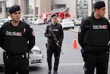 Turkish police on guard