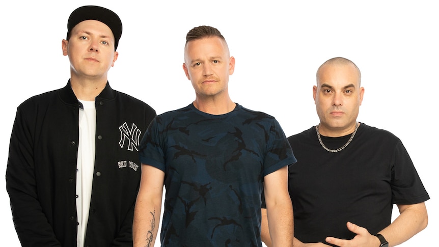 A 2022 press shot of Hilltop Hoods