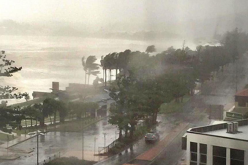 Police patrol Yeppoon as TC Marcia approaches