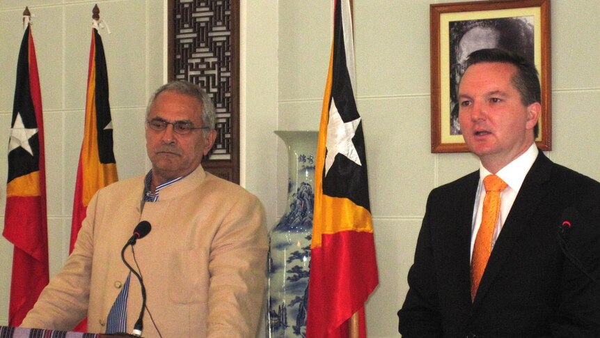 East Timor president Jose Ramos-Horta and Australian Immigration Minister Chris Bowen say their meeting was productive.
