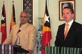 East Timor president Jose Ramos-Horta and Australian Immigration Minister Chris Bowen say their meeting was productive.