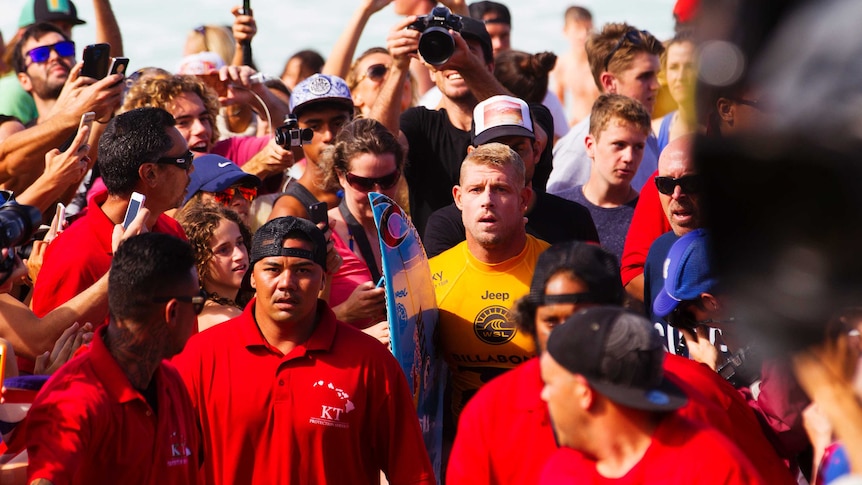 Mick Fanning at Pipe Masters