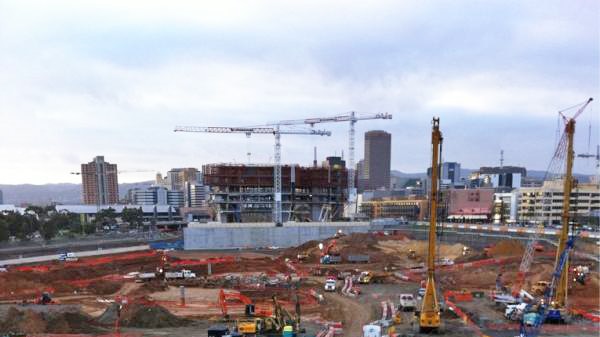 Construction site of the new RAH