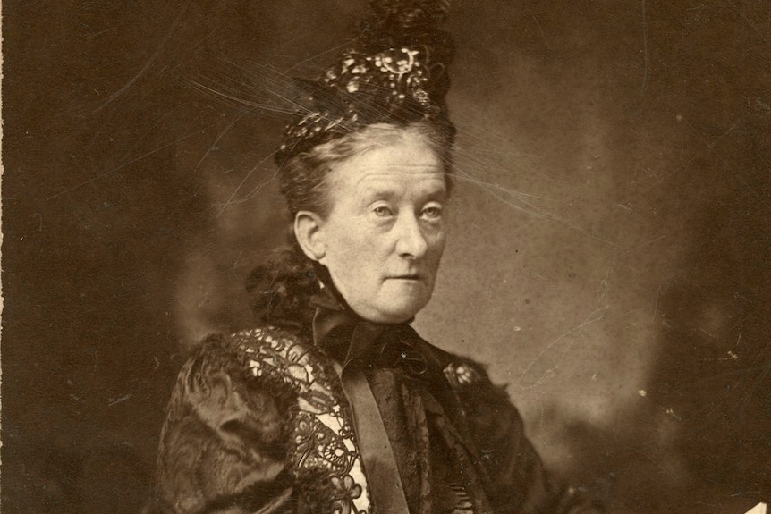 Old photo of an unidentified elderly woman.