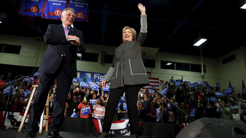 Hillary Clinton and Terry McAuliffe