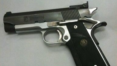 A handgun similar to those surrendered during an amnesty on unregistered guns in Queensland.