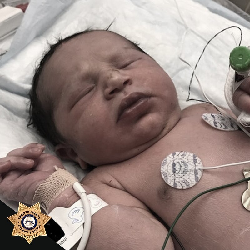 Abandoned baby 'India' now thriving after being found in plastic bag in ...
