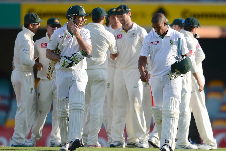 AB de Villiers walks off the pitch