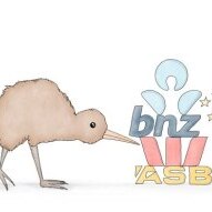A cartoon of a Kiwi bird next to the logos of the major New Zealand banks