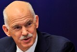 Deal sealed: Greek prime minister George Papandreou at the eurozone summit.