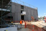 The National Archives of Australia's new $64 million storage facility under construction.