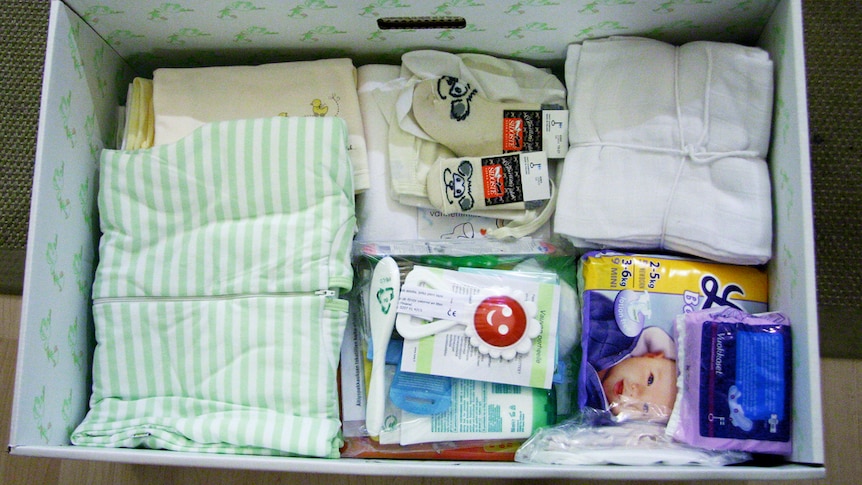 Finnish 'Baby Box' maternity pack