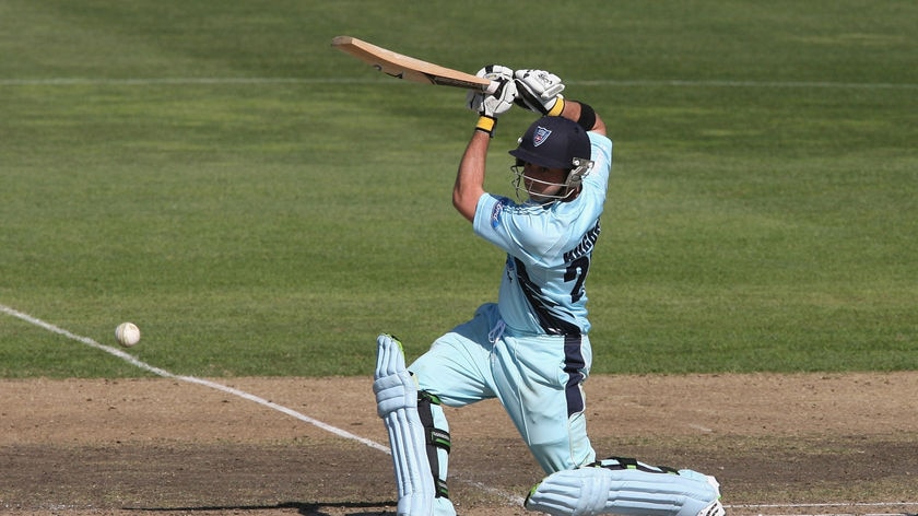 Fast start...Phil Hughes batted through the innings for an unbeaten 71.