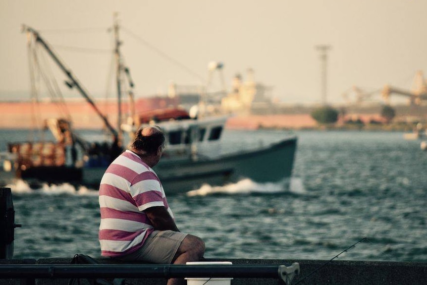 Locals say fishing trawlers attracting sharks.