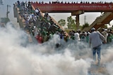 Kenyan police fire tear gas at children's playground protest