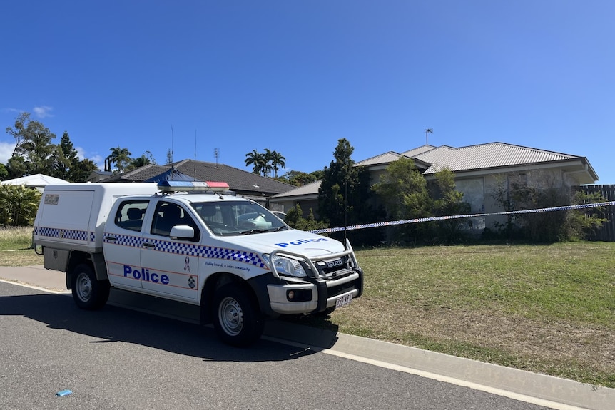 A police car parked outside a Glen Eden home