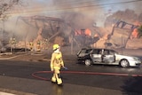 Industrial fire at Yennora