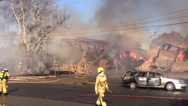 Industrial fire at Yennora