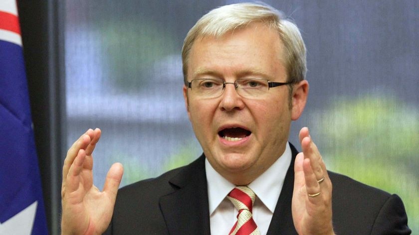 Kevin Rudd says the next Governor-General will not be a former or serving politician. (File photo)
