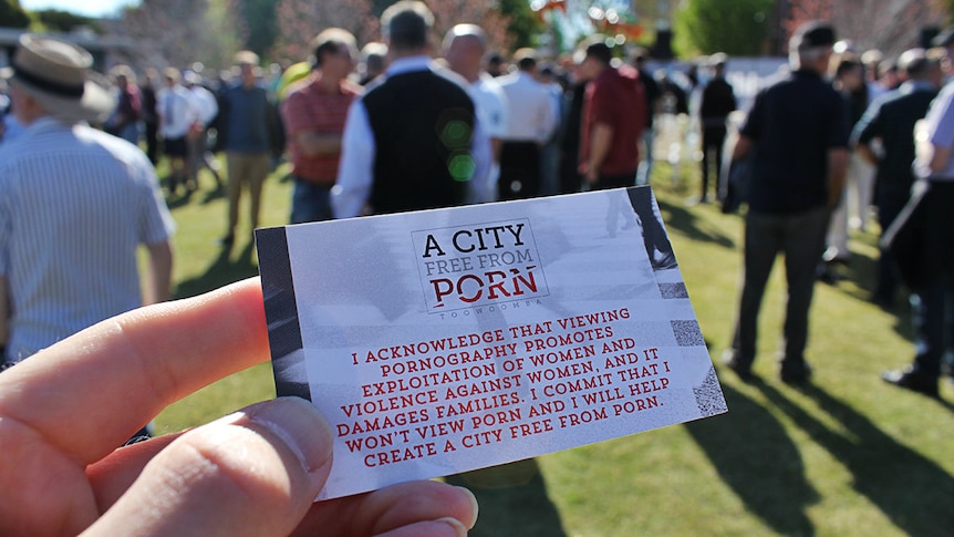 A card reads 'city free from porn'