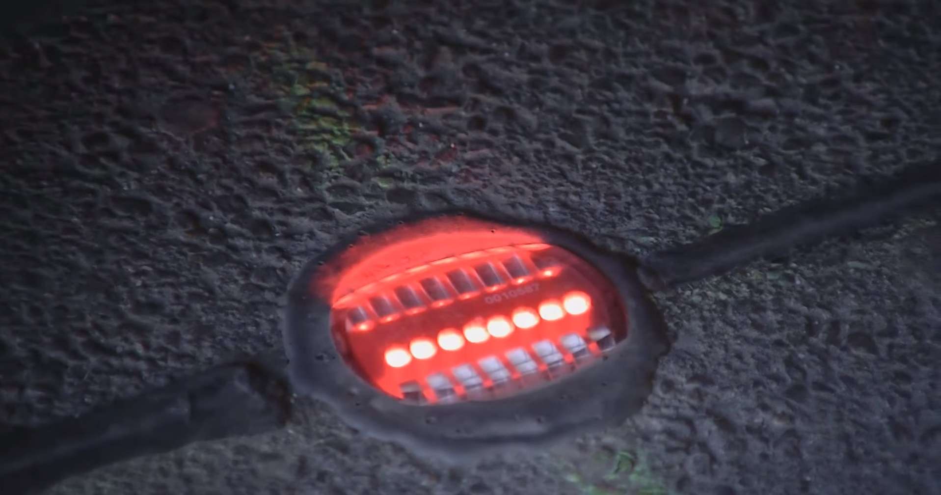 German town introduces inground traffic lights for pedestrians glued