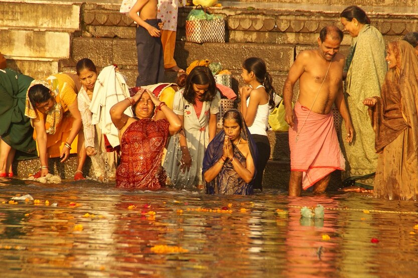 Varanasi at the river Ganges