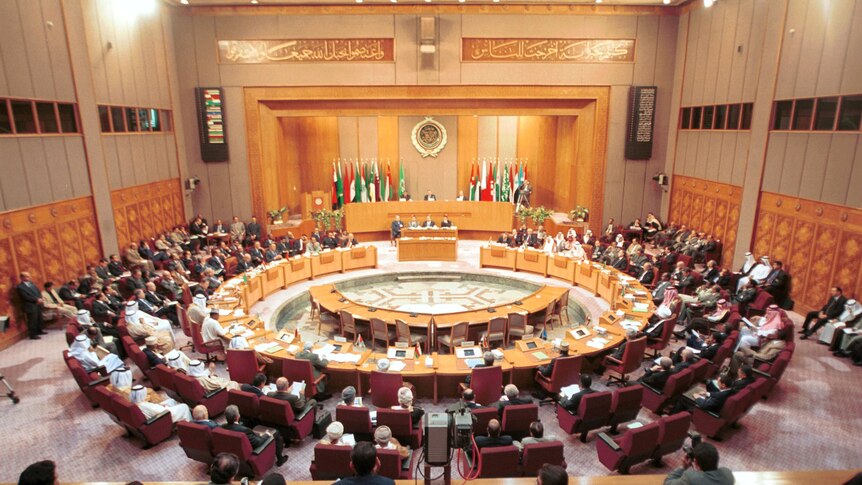 Arab foreign ministers meet at the Arab League in Cairo. (Getty Images: Norbert Schiller, file photo)