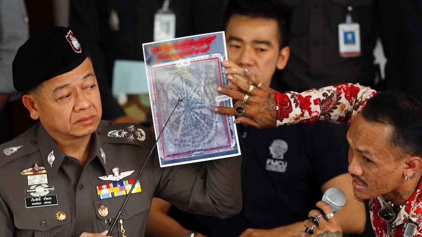 Thai police point to smuggled body part pictures