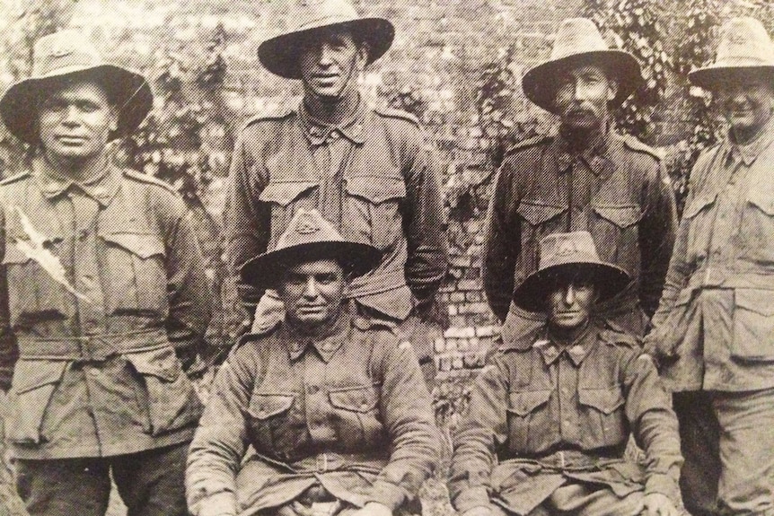 Private Cyril Rigney and comrades in France