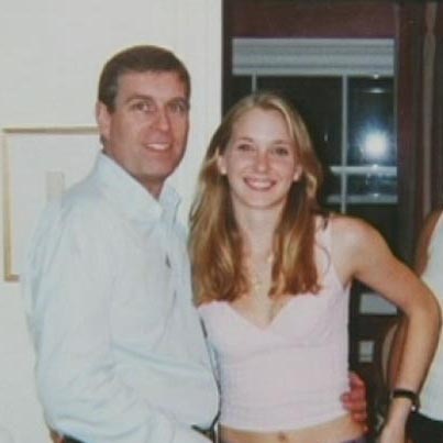 Prince Andrew with Virginia Roberts