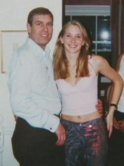 Prince Andrew with Virginia Roberts