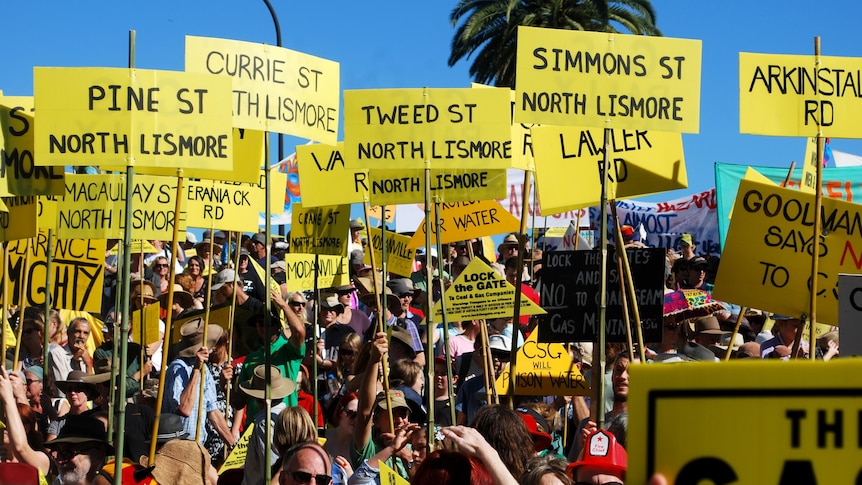 Ant- CSG rally in Lismore.