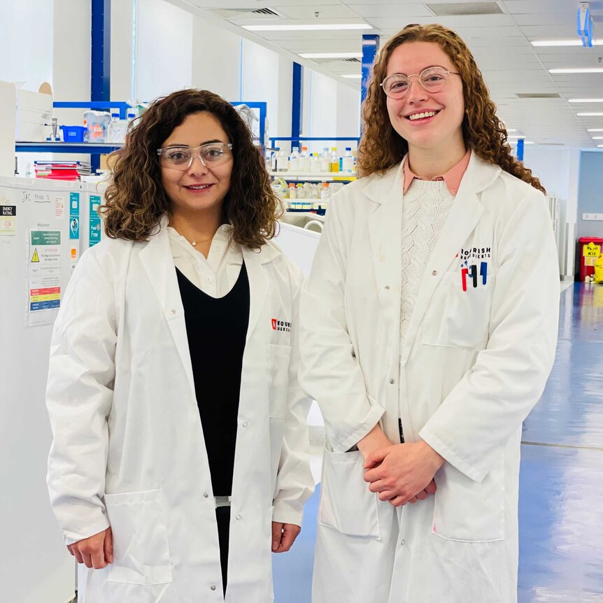 Nourish Ingredients chief technical officer Dr Anna El-Tahchy with synthetic biology scientist Ruth Purcell.