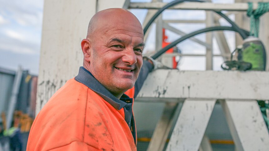 Portrait of crane driver Ray