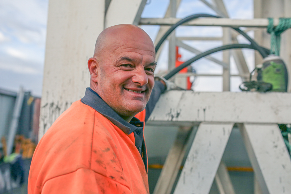 Portrait of crane driver Ray