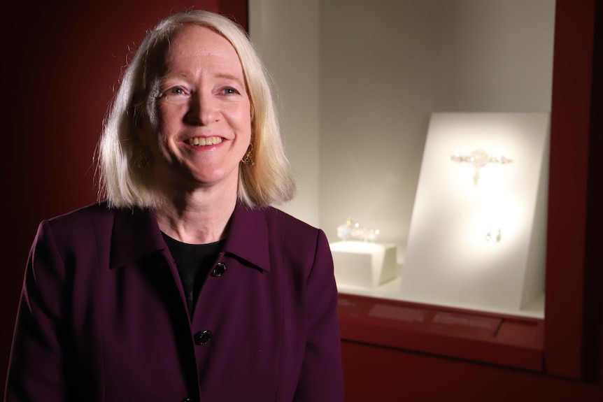 Dr Margaret Young-Sanchez at the Cartier exhibition.