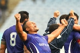 Facing disciplinary action ... Samoa centre Eliota Sapolu Fuimaono. (Getty: Mark Nolan, file photo)