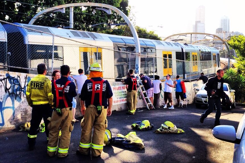 Emergency services respond to train incident near Sydney's Edgecliff Station