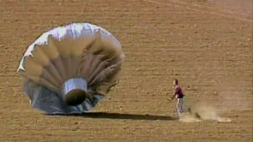 Live television images of the silver saucer-like balloon captivated audiences