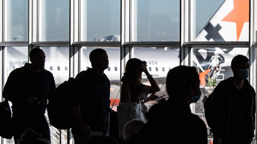 People at an airport